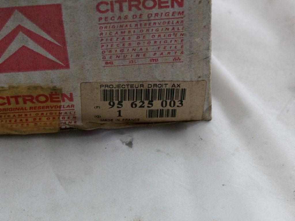 SPREDNJI DESNI ZAROMETI OEM N. 95625003 ORIGINAL REZERVNI DEL CITROEN AX (1986 - 1998)BENZINA LETNIK 1991