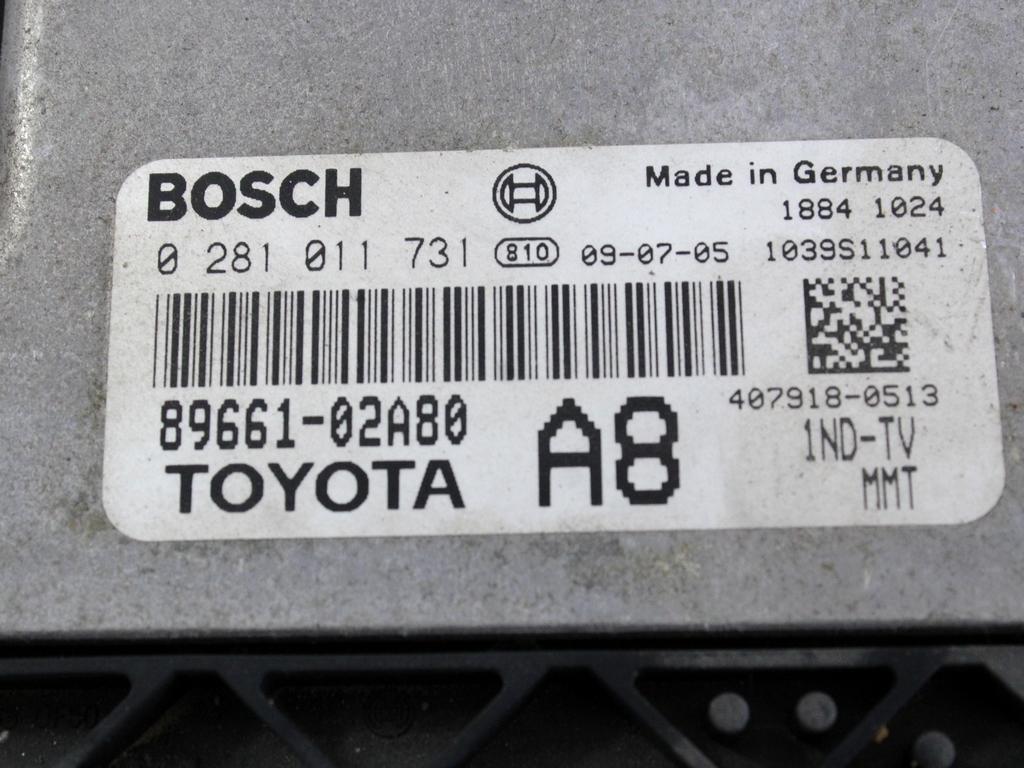 KOMPLET ODKLEPANJE IN VZIG  OEM N. 18734 KIT ACCENSIONE AVVIAMENTO ORIGINAL REZERVNI DEL TOYOTA COROLLA E12 (2000 - 2006) DIESEL LETNIK 2005