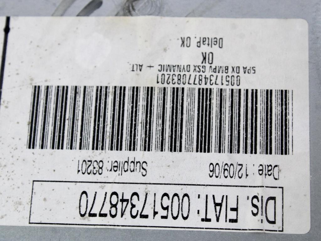 MEHANIZEM DVIGA SPREDNJIH STEKEL  OEM N. 17839 SISTEMA ALZACRISTALLO PORTA ANTERIORE ELETTR ORIGINAL REZERVNI DEL FIAT IDEA 350 (2003 - 2008) BENZINA LETNIK 2006