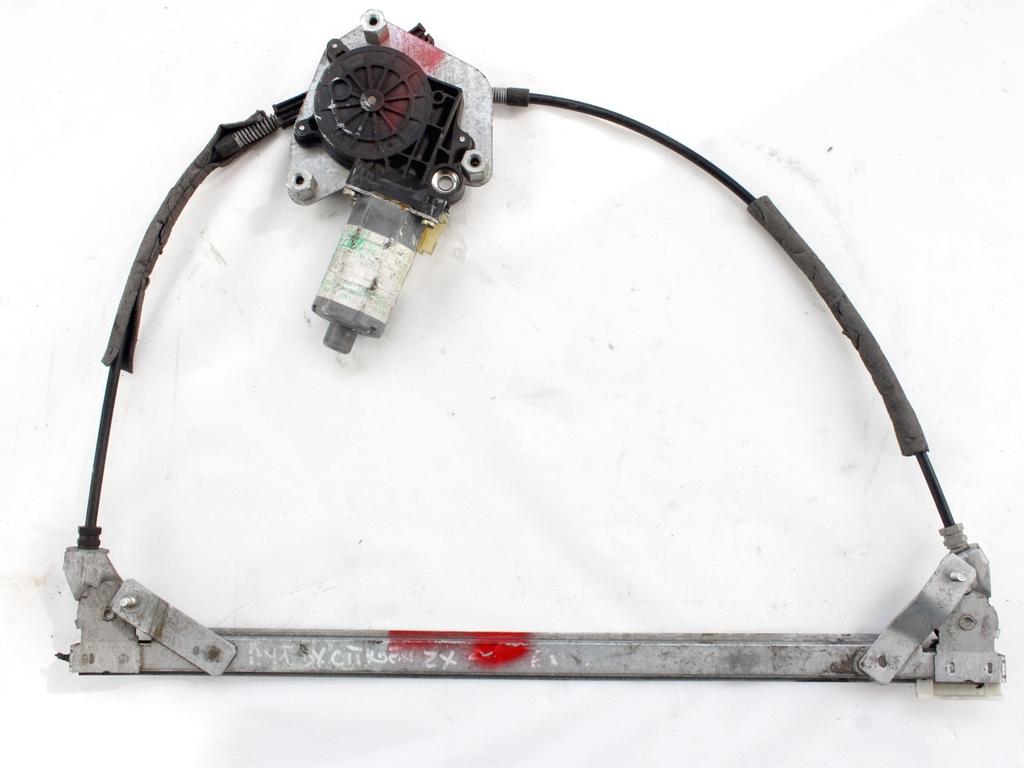 MEHANIZEM DVIGA SPREDNJIH STEKEL  OEM N. 13809 SISTEMA ALZACRISTALLO PORTA ANTERIORE ELETTR ORIGINAL REZERVNI DEL CITROEN ZX (1991 - 1998)BENZINA LETNIK 1995