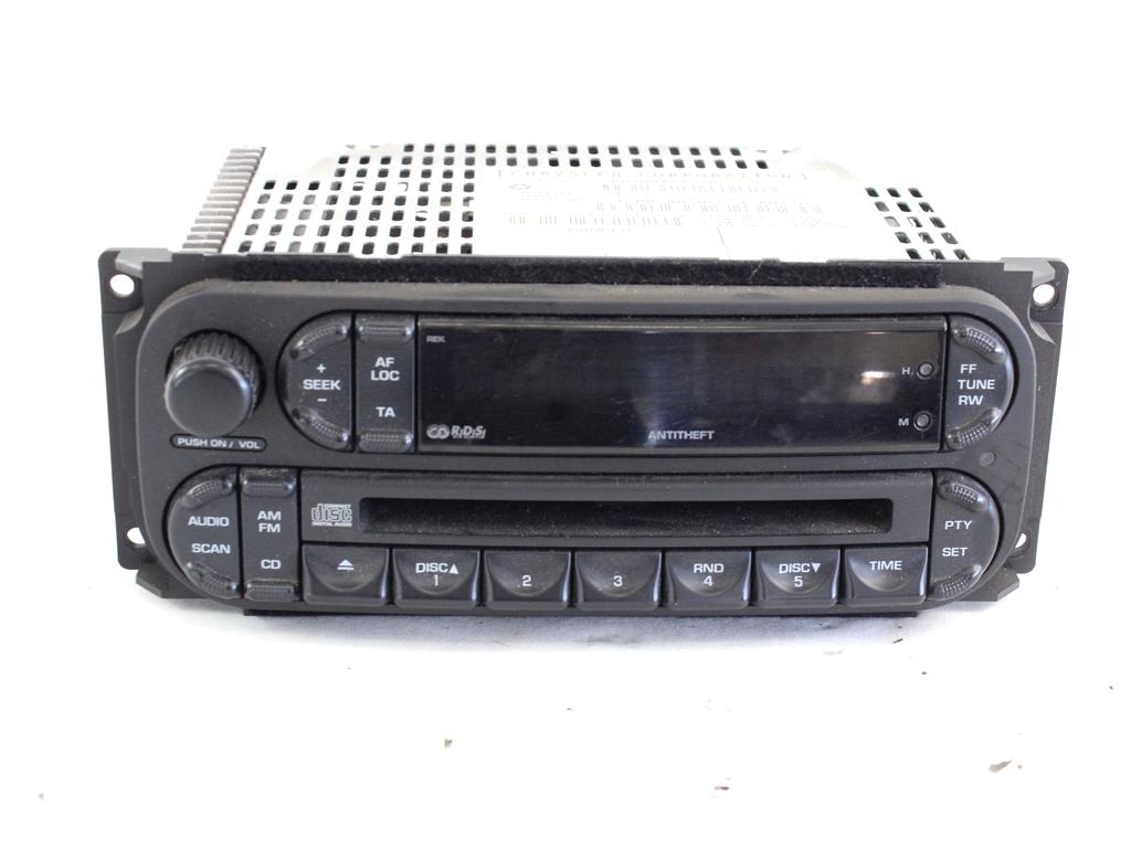 RADIO CD / OJACEVALNIK / IMETNIK HIFI OEM N. 05091610AB ORIGINAL REZERVNI DEL CHRYSLER VOYAGER/GRAN VOYAGER RG RS MK4 (2001 - 2007) DIESEL LETNIK 2004