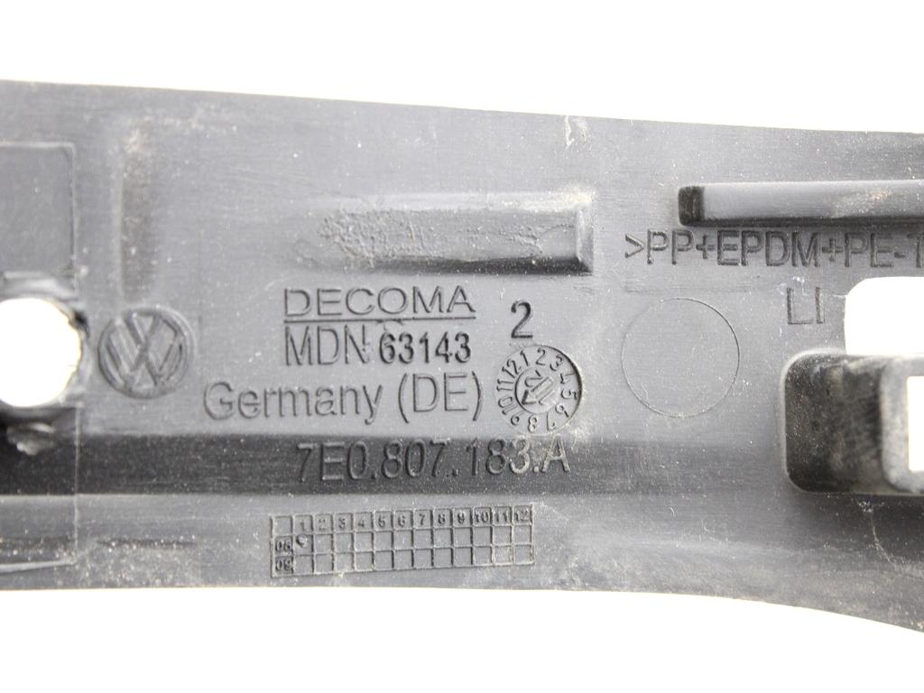 NOSILCI ODBIJACA  OEM N. 7E0807183A ORIGINAL REZERVNI DEL VOLKSWAGEN TRANSPORTER T5 / CARAVELLE (2003 - 2015)DIESEL LETNIK 2011