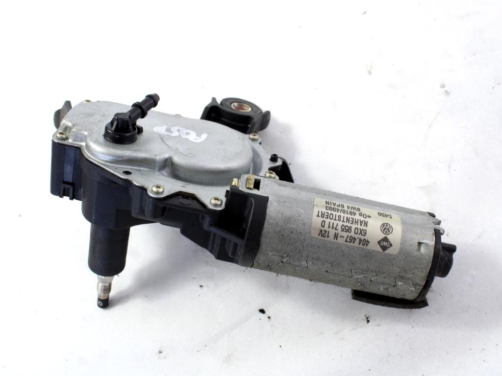 MOTORCEK ZADNJEGA BRISALCA OEM N. 6X0955711D ORIGINAL REZERVNI DEL VOLKSWAGEN LUPO 6X1 6E1 (04/1999 - 05/2005) DIESEL LETNIK 2001