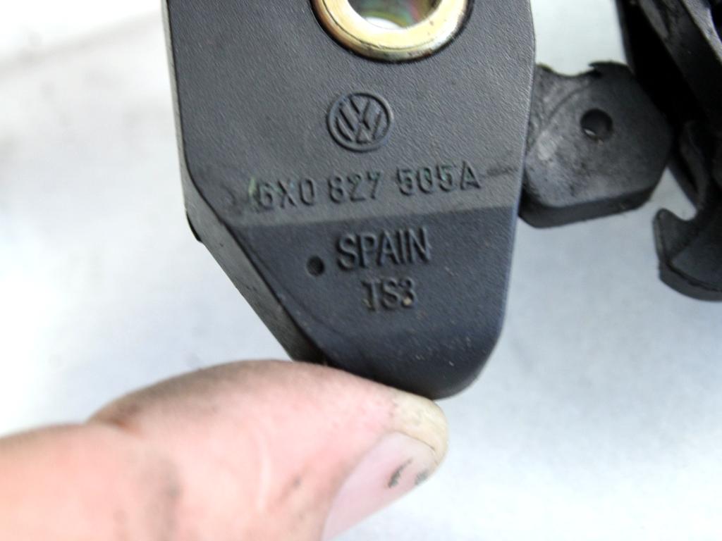 ZAKLEPANJE PRTLJA?NIH VRAT  OEM N. 6X0827505A ORIGINAL REZERVNI DEL VOLKSWAGEN LUPO 6X1 6E1 (04/1999 - 05/2005) DIESEL LETNIK 2001