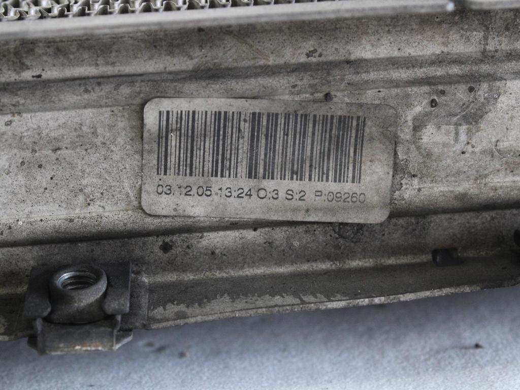 RADIATOR VODE OEM N. 95512979 ORIGINAL REZERVNI DEL OPEL ZAFIRA A T98 (1999 - 2005) DIESEL LETNIK 2002