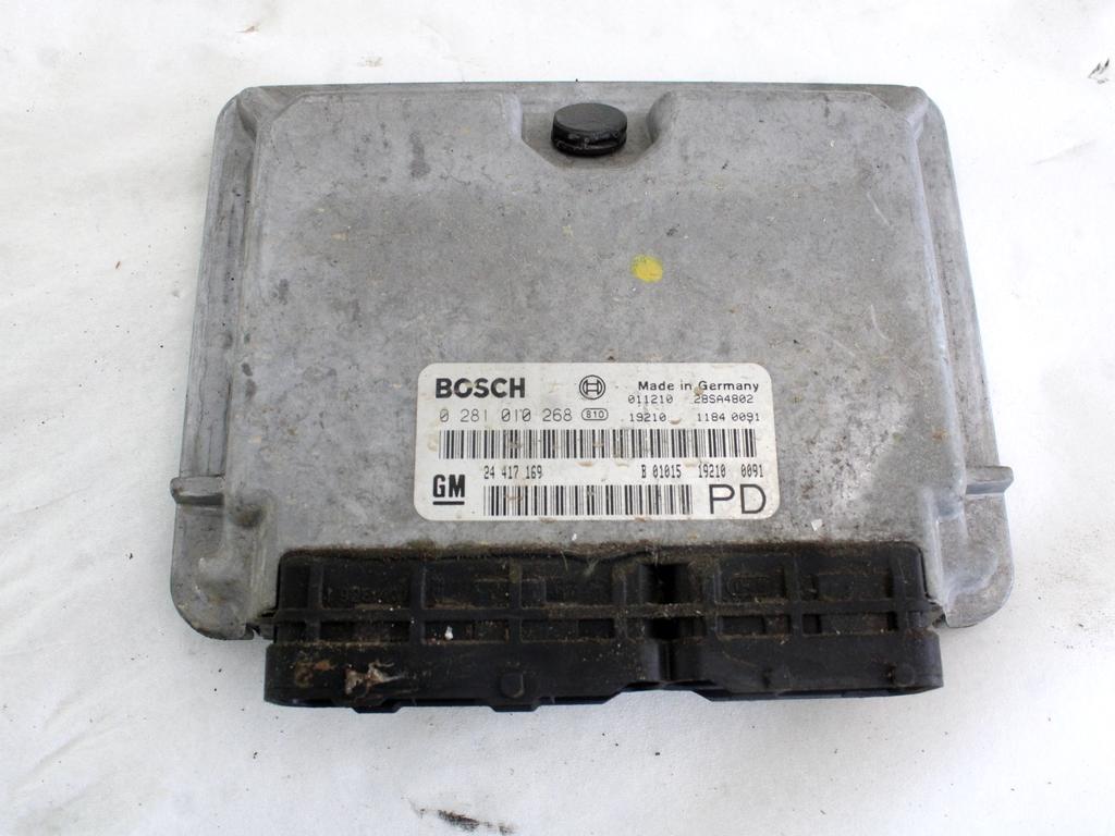 KOMPLET ODKLEPANJE IN VZIG  OEM N. 15333 KIT ACCENSIONE AVVIAMENTO ORIGINAL REZERVNI DEL OPEL ZAFIRA A T98 (1999 - 2005) DIESEL LETNIK 2002