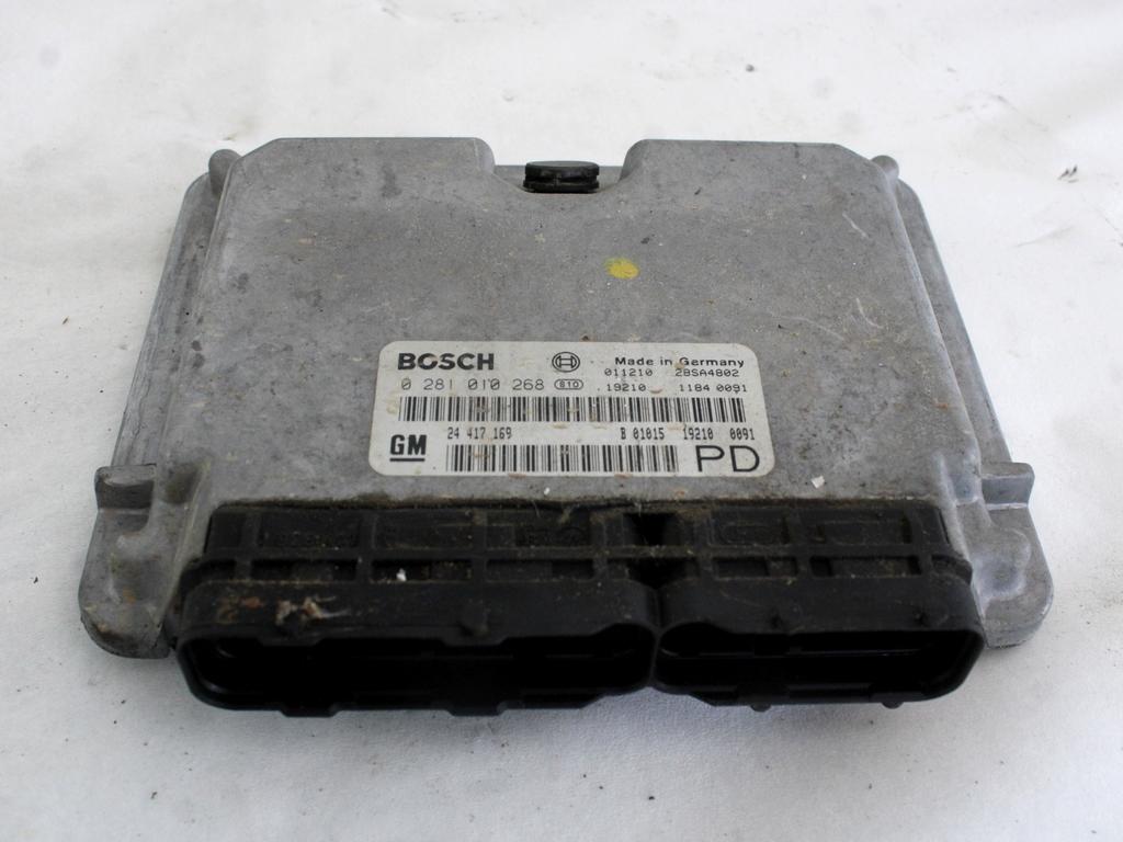 KOMPLET ODKLEPANJE IN VZIG  OEM N. 15333 KIT ACCENSIONE AVVIAMENTO ORIGINAL REZERVNI DEL OPEL ZAFIRA A T98 (1999 - 2005) DIESEL LETNIK 2002