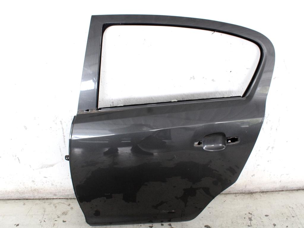 ZADNJA LEVA VRATA  OEM N. 93189342 ORIGINAL REZERVNI DEL OPEL CORSA D R S07 (02/2011 - 2014) BENZINA/GPL LETNIK 2011