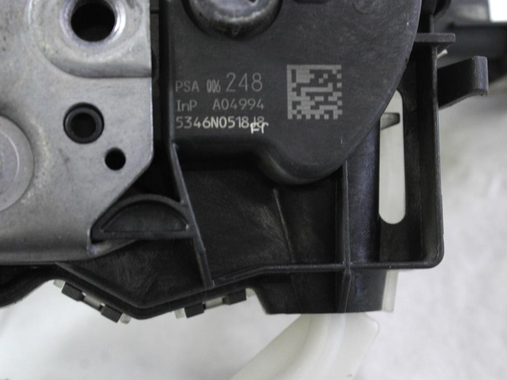 CENTRALNA KLJUCAVNICA ZADJIH LEVIH VRAT OEM N. 9800624880 ORIGINAL REZERVNI DEL CITROEN C3 MK2 SC (2009 - 2016) BENZINA LETNIK 2016