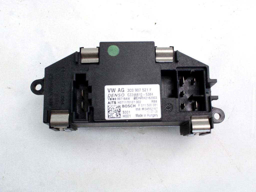 REGULATOR PREZRACEVANJA OEM N. 3C0907521F ORIGINAL REZERVNI DEL VOLKSWAGEN SCIROCCO 137 138 MK3 (10/2008 - 06-2014)BENZINA LETNIK 2011