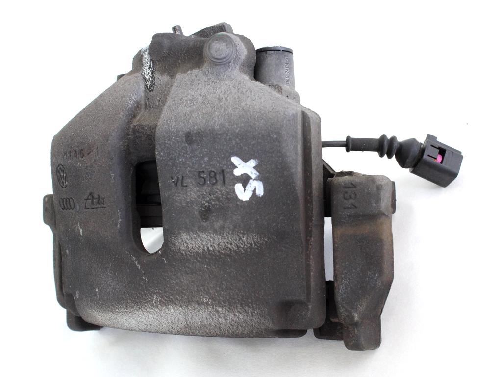 SPREDNJE LEVE ZAVORNE CELJUSTI  OEM N. 1K0615123E ORIGINAL REZERVNI DEL VOLKSWAGEN SCIROCCO 137 138 MK3 (10/2008 - 06-2014)BENZINA LETNIK 2011