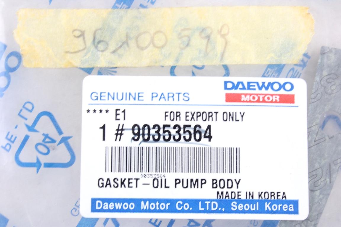 90353564 GUARNIZIONE POMPA OLIO DAEWOO ESPERO 1.5 16V 66 KW (1997) RICAMBIO NUOVO