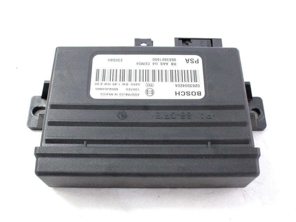 ECU PARKIRNI SENZORJI OEM N. 9663821680 ORIGINAL REZERVNI DEL CITROEN C3 PICASSO MK1R (2012 - 2017) DIESEL LETNIK 2013