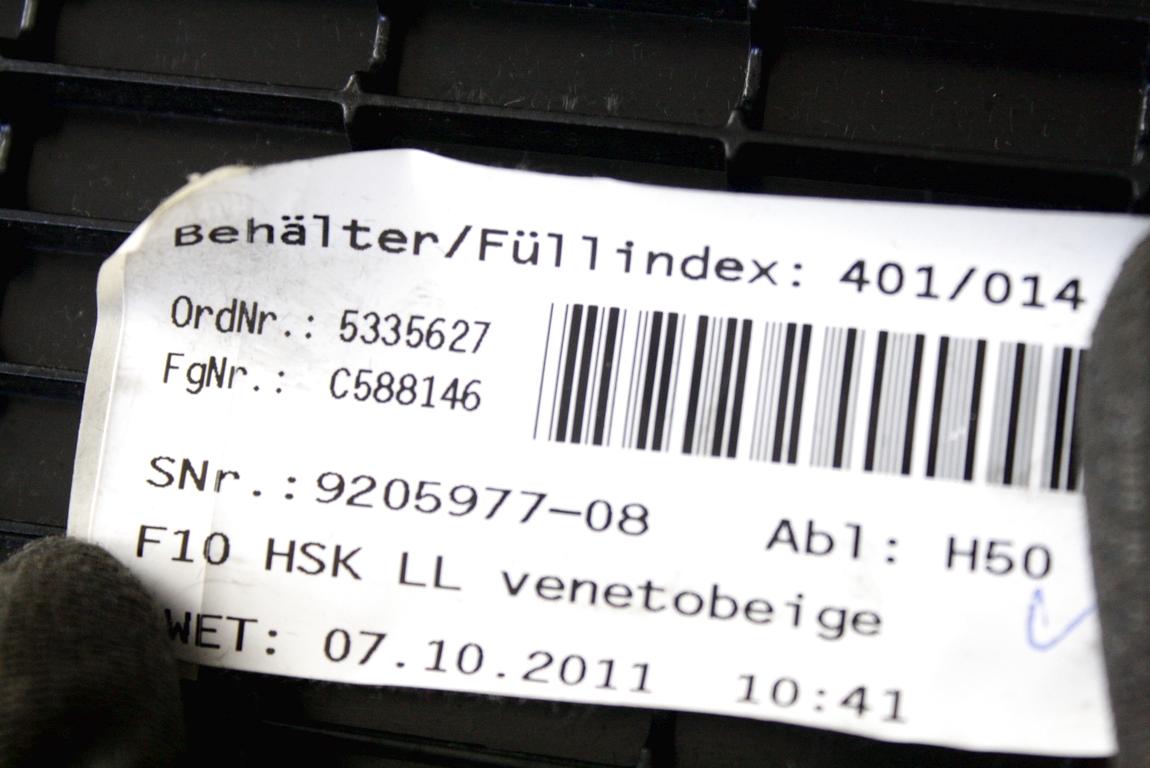 PREDAL ZA DOKUMENTE OEM N. 9205977 ORIGINAL REZERVNI DEL BMW SERIE 5 F10 F11 (2010 - 2017) DIESEL LETNIK 2011