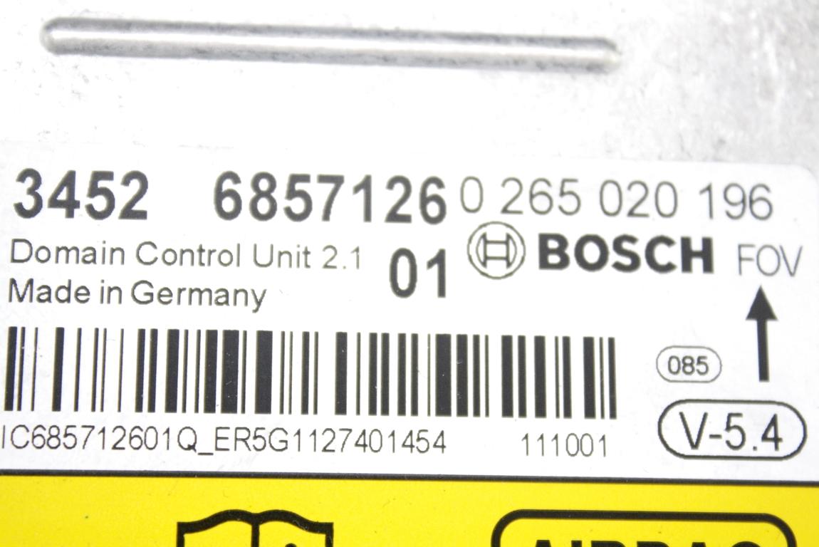 KIT AIRBAG KOMPLET OEM N. 11886 KIT AIRBAG COMPLETO ORIGINAL REZERVNI DEL BMW SERIE 5 F10 F11 (2010 - 2017) DIESEL LETNIK 2011