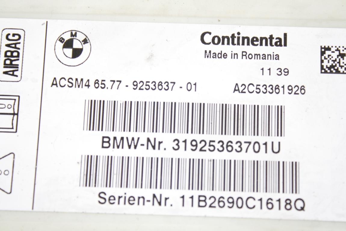 KIT AIRBAG KOMPLET OEM N. 11886 KIT AIRBAG COMPLETO ORIGINAL REZERVNI DEL BMW SERIE 5 F10 F11 (2010 - 2017) DIESEL LETNIK 2011