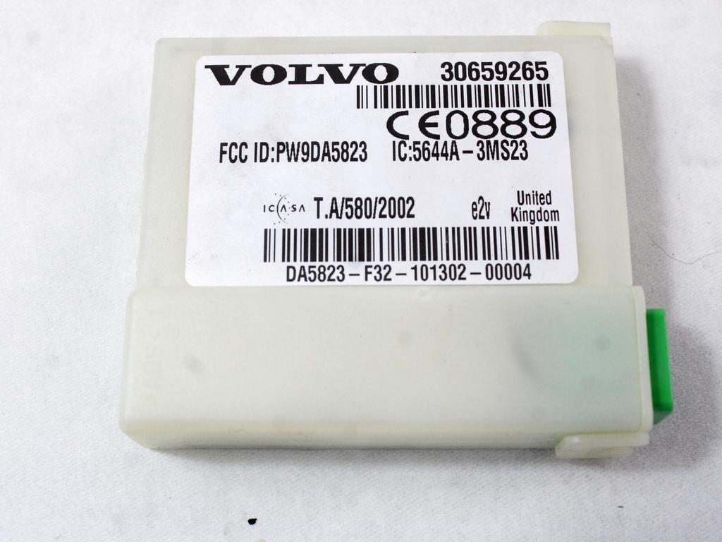 RACUNALNIK AVTOALARMA/BLOKADA MOTORJA OEM N. 30659265 ORIGINAL REZERVNI DEL VOLVO V50 545 R (2007 - 2012) DIESEL LETNIK 2010