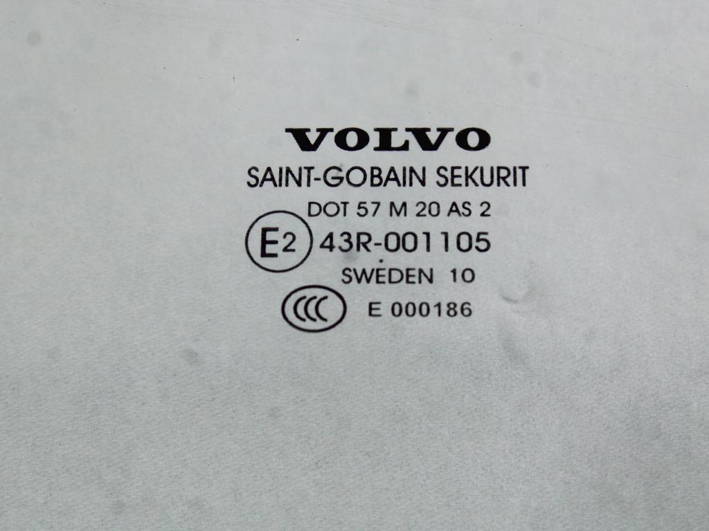 STEKLO ZADNJIH DESNIH VRAT OEM N. 30674295 ORIGINAL REZERVNI DEL VOLVO V50 545 R (2007 - 2012) DIESEL LETNIK 2010