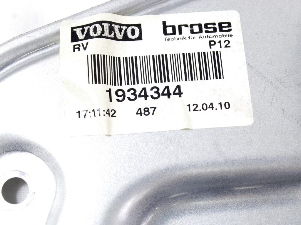 MEHANIZEM DVIGA SPREDNJIH STEKEL  OEM N. 128504 SISTEMA ALZACRISTALLO PORTA ANTERIORE ELETT ORIGINAL REZERVNI DEL VOLVO V50 545 R (2007 - 2012) DIESEL LETNIK 2010