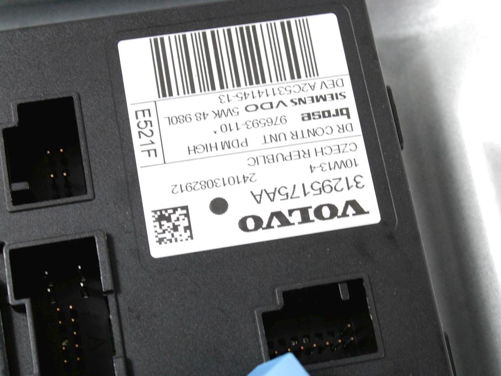 MEHANIZEM DVIGA SPREDNJIH STEKEL  OEM N. 128504 SISTEMA ALZACRISTALLO PORTA ANTERIORE ELETT ORIGINAL REZERVNI DEL VOLVO V50 545 R (2007 - 2012) DIESEL LETNIK 2010