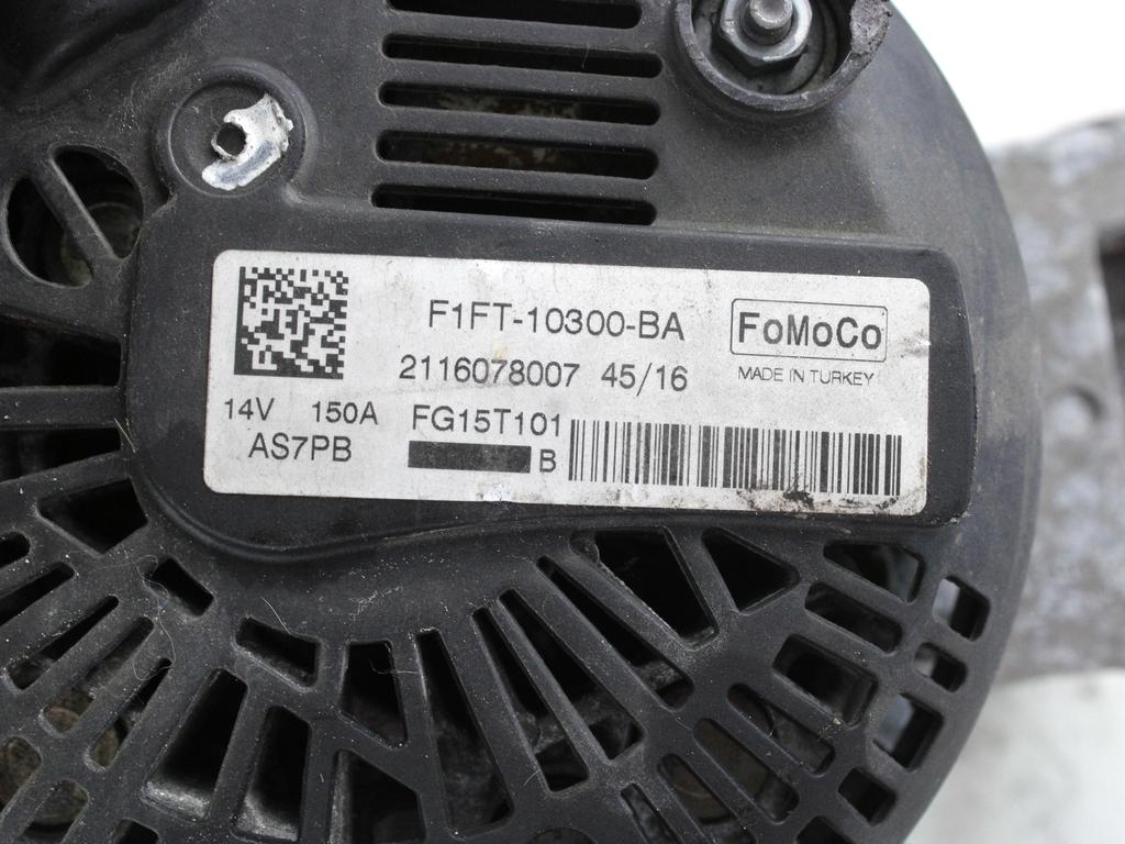 ALTERNATOR OEM N. F1FT10300BA ORIGINAL REZERVNI DEL FORD FOCUS MK3 R 4P/5P/SW (2014 - 2018)BENZINA LETNIK 2017