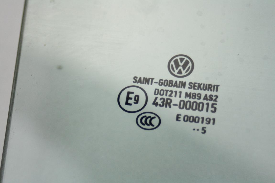 STEKLO ZADNJIH DESNIH VRAT OEM N. 6Q6845026C ORIGINAL REZERVNI DEL VOLKSWAGEN POLO 9N R (2005 - 10/2009) DIESEL LETNIK 2006