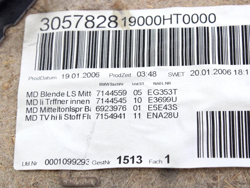 VRATNI PANEL OEM N. PNPSTBWSR3E91SW5P ORIGINAL REZERVNI DEL BMW SERIE 3 BER/SW/COUPE/CABRIO E90/E91/E92/E93 (2005 -2009) DIESEL LETNIK 2006