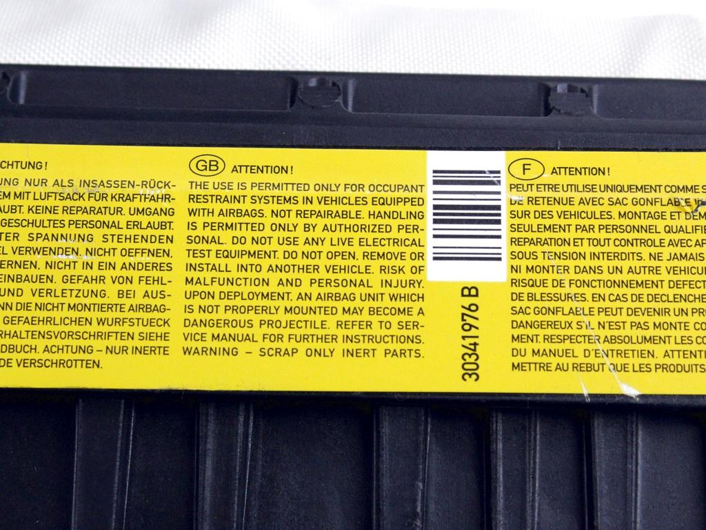 KIT AIRBAG KOMPLET OEM N. 55508 KIT AIRBAG COMPLETO ORIGINAL REZERVNI DEL VOLKSWAGEN TOURAN 1T3 MK1 R2 (2010 - 2015) DIESEL LETNIK 2012