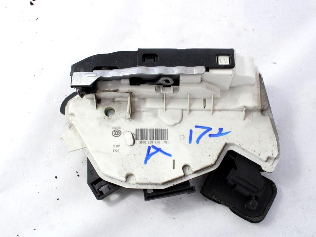 CENTRALNI ZAKLEP SPREDNJIH VRAT  OEM N. 5K1837016E ORIGINAL REZERVNI DEL VOLKSWAGEN POLO 6R1 6C1 R (02/2014 - 2017) DIESEL LETNIK 2015