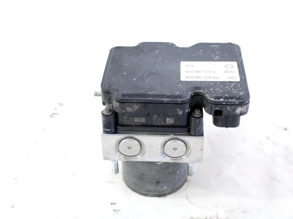 ABS AGREGAT S PUMPO OEM N. 6C0614517G ORIGINAL REZERVNI DEL VOLKSWAGEN POLO 6R1 6C1 R (02/2014 - 2017) DIESEL LETNIK 2015