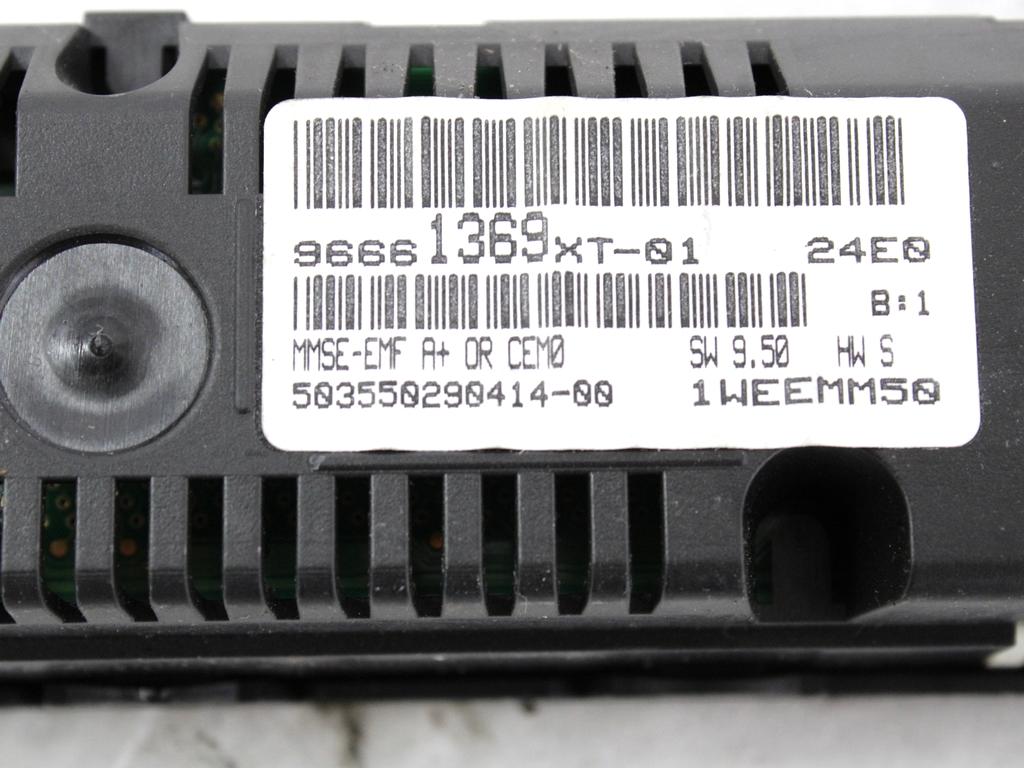 POTOVALNI RACUNALNIK OEM N. 96661369XT ORIGINAL REZERVNI DEL CITROEN C3 MK2 SC (2009 - 2016) BENZINA/GPL LETNIK 2010