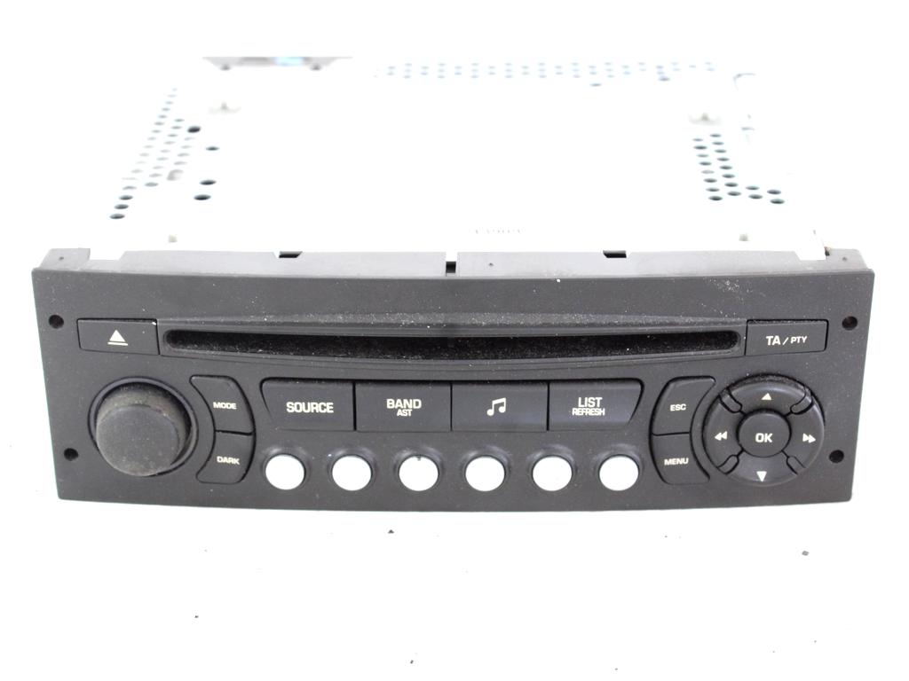 RADIO CD / OJACEVALNIK / IMETNIK HIFI OEM N. 96662669XT ORIGINAL REZERVNI DEL CITROEN C3 MK2 SC (2009 - 2016) BENZINA/GPL LETNIK 2010