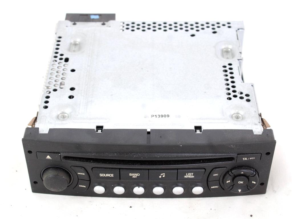 RADIO CD / OJACEVALNIK / IMETNIK HIFI OEM N. 96662669XT ORIGINAL REZERVNI DEL CITROEN C3 MK2 SC (2009 - 2016) BENZINA/GPL LETNIK 2010