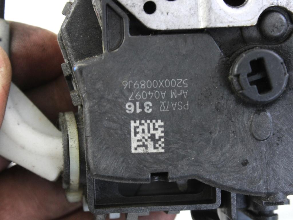 CENTRALNA KLJUCAVNICA ZADJIH LEVIH VRAT OEM N. 9673231680 ORIGINAL REZERVNI DEL CITROEN C3 MK2 SC (2009 - 2016) BENZINA/GPL LETNIK 2010