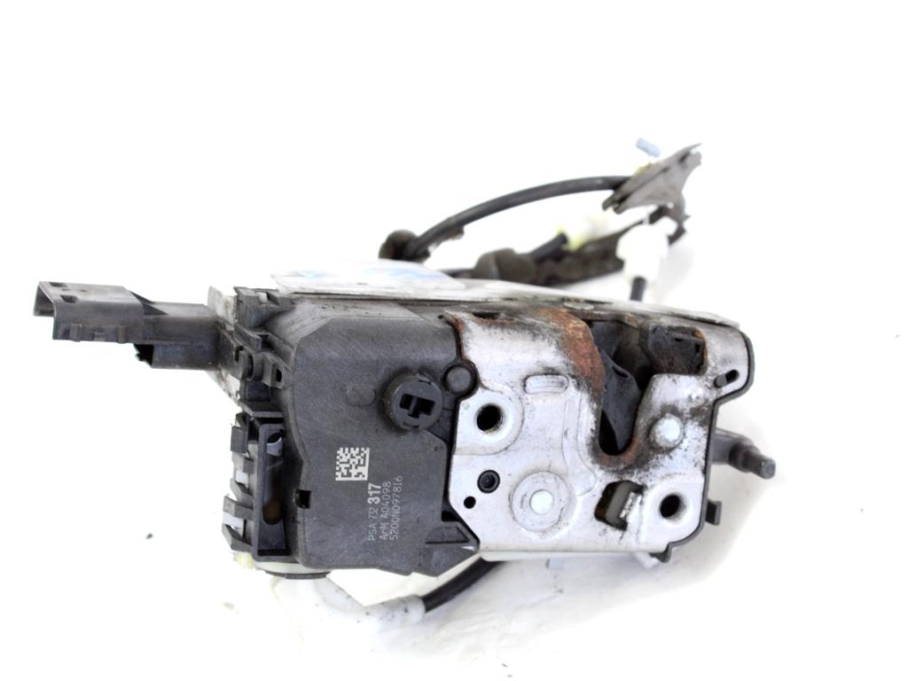 CENTRALNO ZAKLEPANJE ZADNJIH DESNIH VRAT OEM N. 9673231780 ORIGINAL REZERVNI DEL CITROEN C3 MK2 SC (2009 - 2016) BENZINA/GPL LETNIK 2010