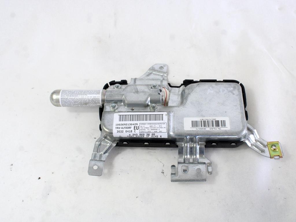 AIRBAG VRATA OEM N. A2038602605 ORIGINAL REZERVNI DEL MERCEDES CLASSE C W203 BER/SW (2000 - 2007) DIESEL LETNIK 2002