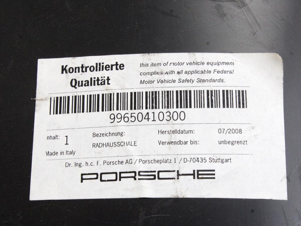 SPREDNJI KOLOTEK OEM N. 99650410300 ORIGINAL REZERVNI DEL PORSCHE 911 996 (09/1997 - 12/2004)BENZINA LETNIK 2004