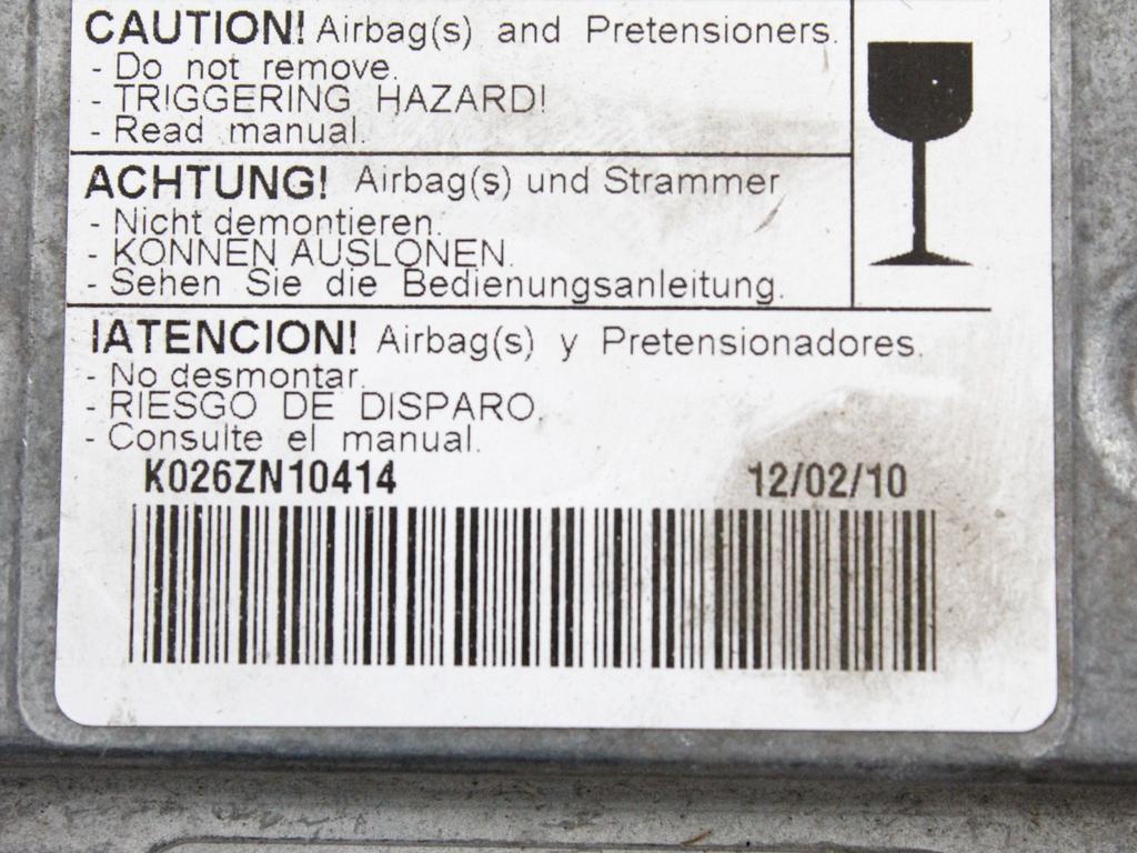 KIT AIRBAG KOMPLET OEM N. 19218 KIT AIRBAG COMPLETO ORIGINAL REZERVNI DEL RENAULT KANGOO KC0/1 MK1 R (2003-2008) DIESEL LETNIK 2006