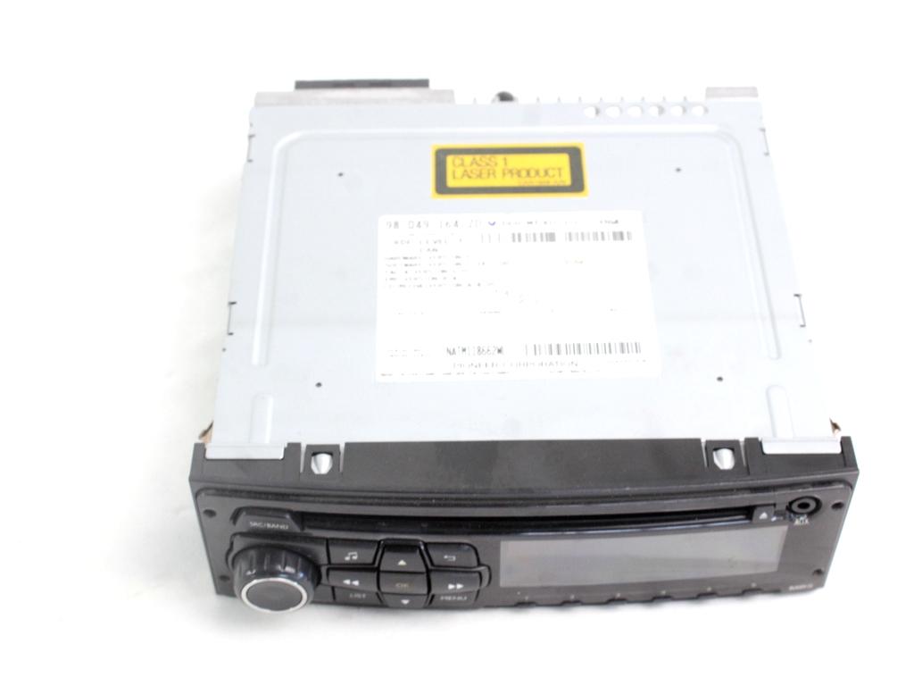 RADIO CD / OJACEVALNIK / IMETNIK HIFI OEM N. 98049164ZD ORIGINAL REZERVNI DEL PEUGEOT 208 CA CC MK1 (2012 -2019) DIESEL LETNIK 2014