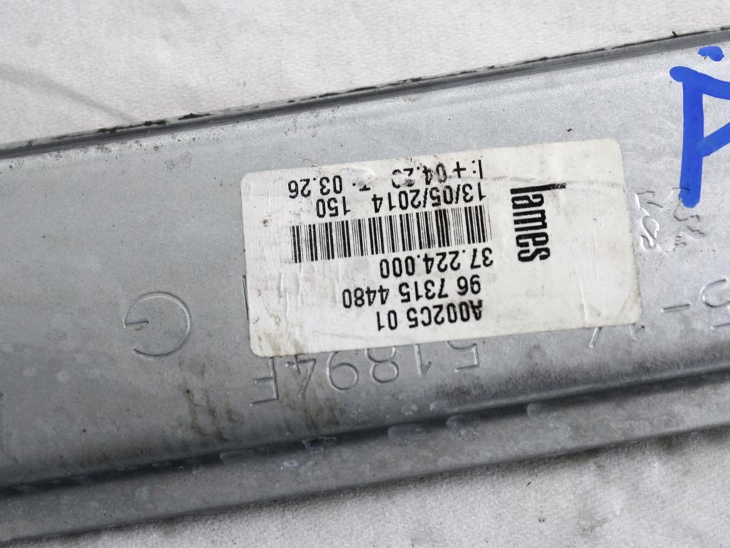 MEHANIZEM DVIGA SPREDNJIH STEKEL  OEM N. 118695 SISTEMA ALZACRISTALLO PORTA ANTERIORE ELETT ORIGINAL REZERVNI DEL PEUGEOT 208 CA CC MK1 (2012 -2019) DIESEL LETNIK 2014