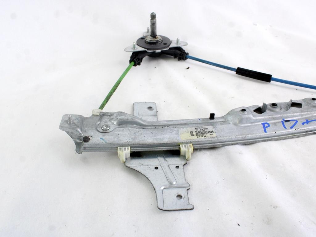 ROCNI SISTEM ZA DVIGOVANJE ZADNJEGA STEKLA  OEM N. 9673153880 ORIGINAL REZERVNI DEL PEUGEOT 208 CA CC MK1 (2012 -2019) DIESEL LETNIK 2014