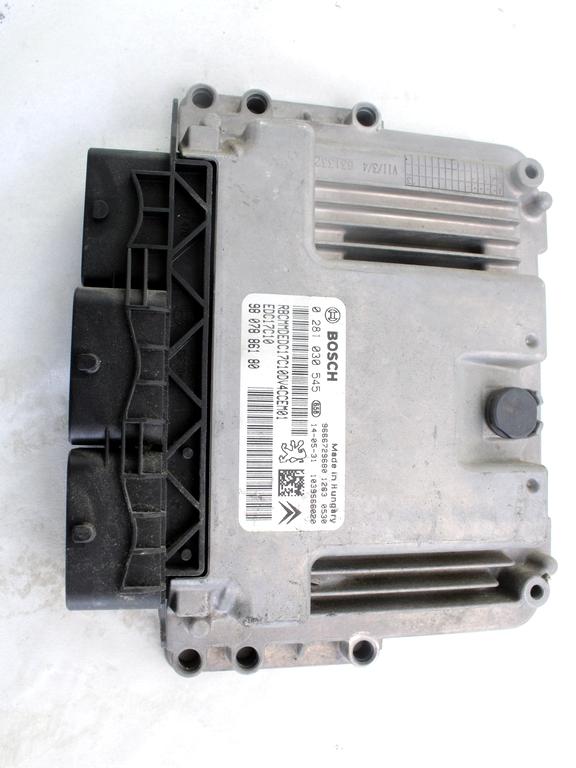 KOMPLET ODKLEPANJE IN VZIG  OEM N. 118695 KIT ACCENSIONE AVVIAMENTO ORIGINAL REZERVNI DEL PEUGEOT 208 CA CC MK1 (2012 -2019) DIESEL LETNIK 2014