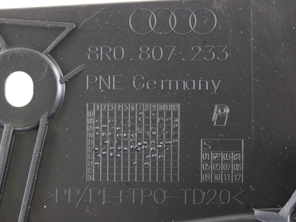 ZASCITA PODVOZJA  OEM N. 8R0807233 ORIGINAL REZERVNI DEL AUDI Q5 8R B8 (10/2008 - 06/2012)  LETNIK 2010