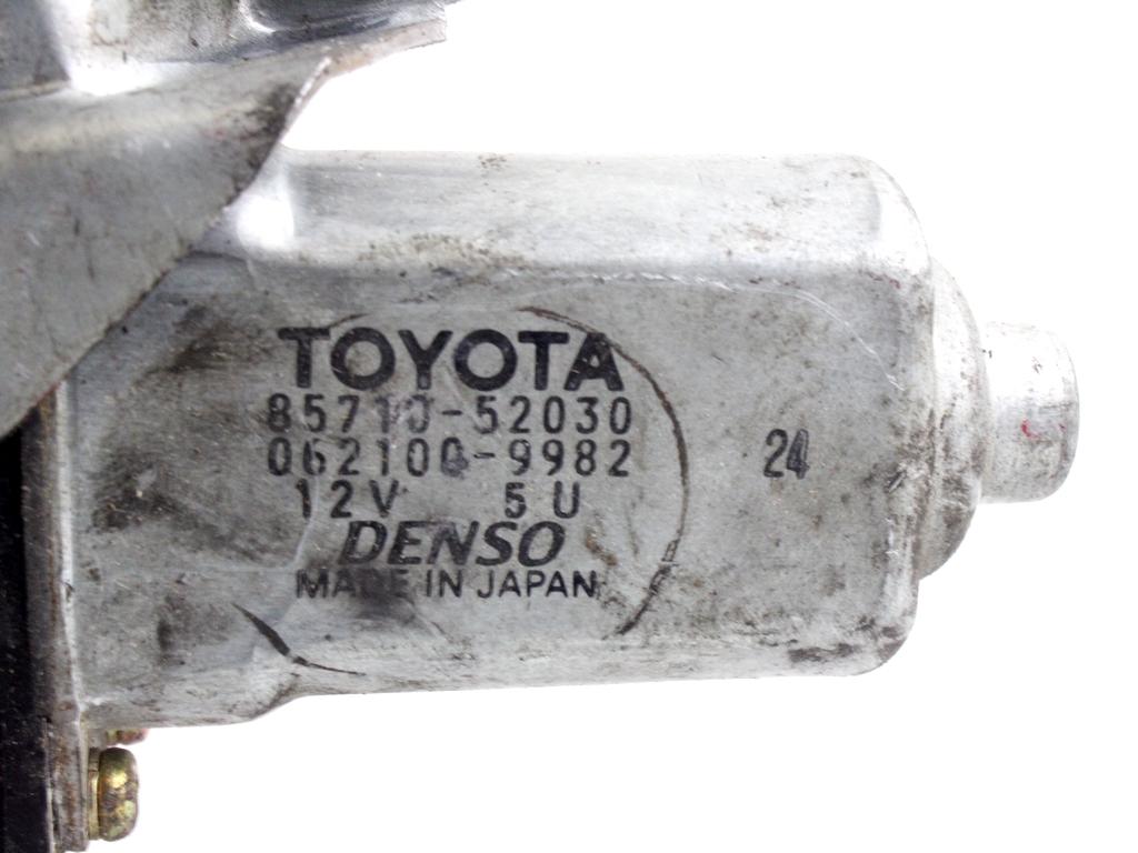 MEHANIZEM DVIGA SPREDNJIH STEKEL  OEM N. 10466 SISTEMA ALZACRISTALLO PORTA ANTERIORE ELETTR ORIGINAL REZERVNI DEL TOYOTA YARIS P1 MK1 (03/1999 - 03/2003) BENZINA LETNIK 2000