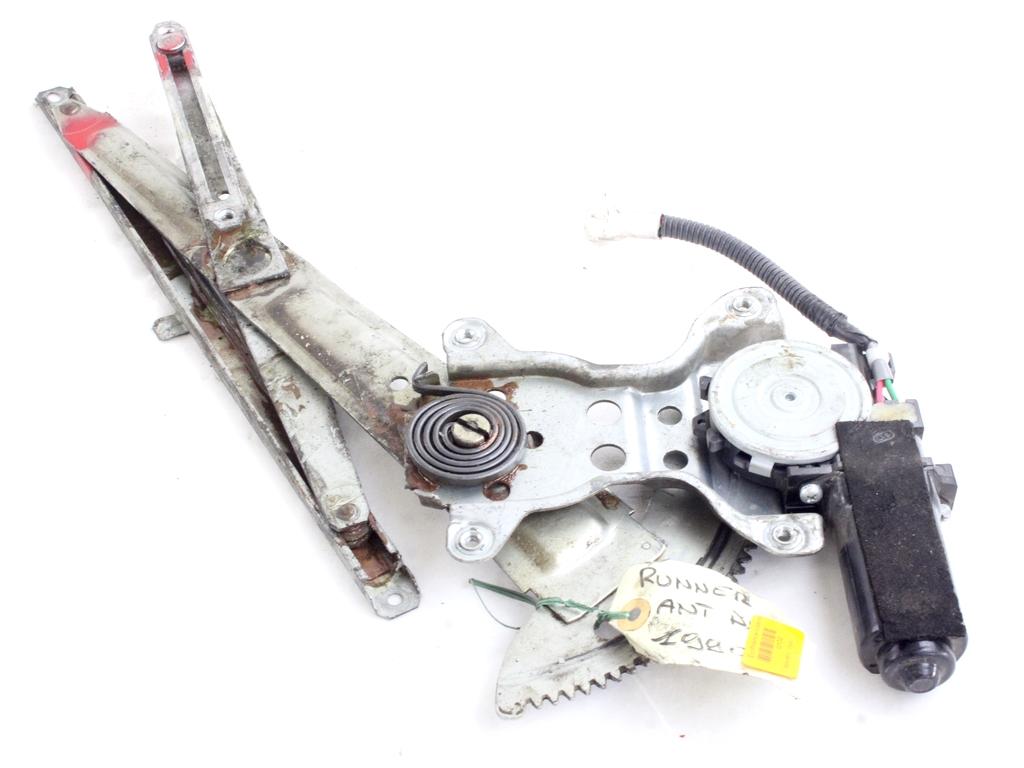 MEHANIZEM DVIGA SPREDNJIH STEKEL  OEM N. 20239 SISTEMA ALZACRISTALLO PORTA ANTERIORE ELETTR ORIGINAL REZERVNI DEL TOYOTA 4-RUNNER N5 N6 N7 (1989 - 1997)BENZINA LETNIK