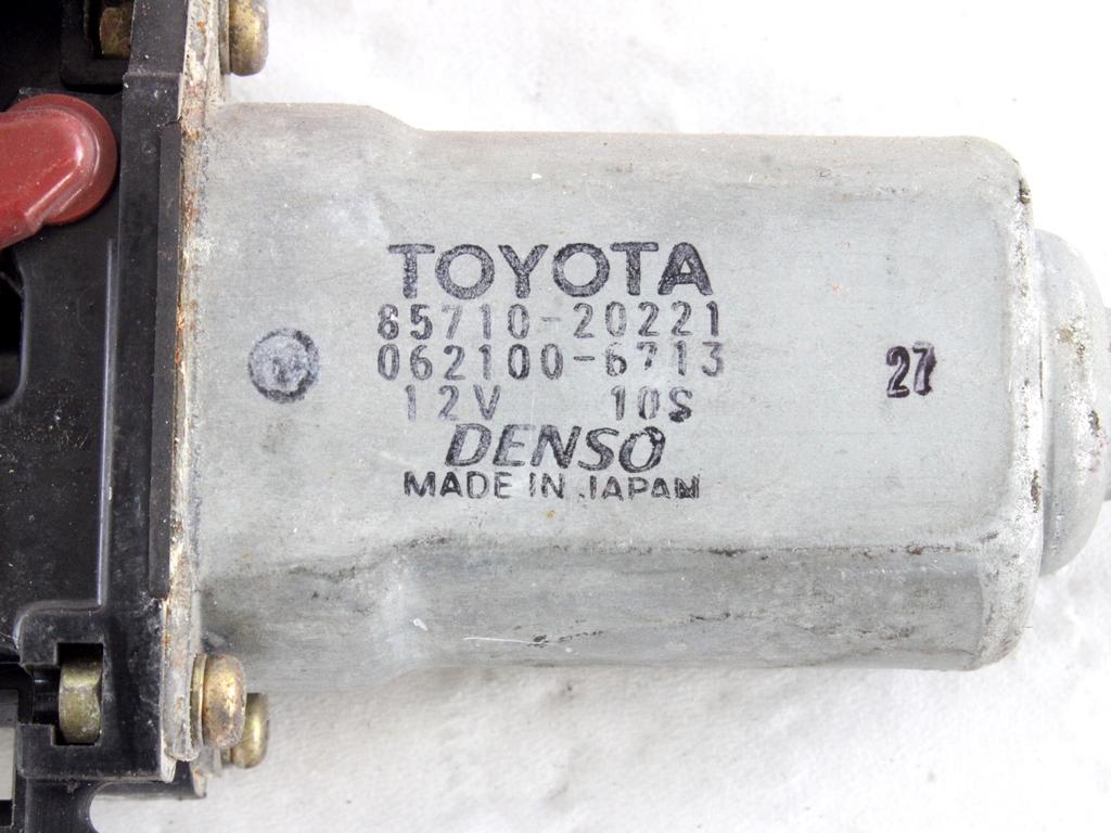 MEHANIZEM DVIGA SPREDNJIH STEKEL  OEM N. 8826 SISTEMA ALZACRISTALLO PORTA ANTERIORE ELETTRI ORIGINAL REZERVNI DEL TOYOTA CELICA T20 (1993 - 1999)BENZINA LETNIK 1997