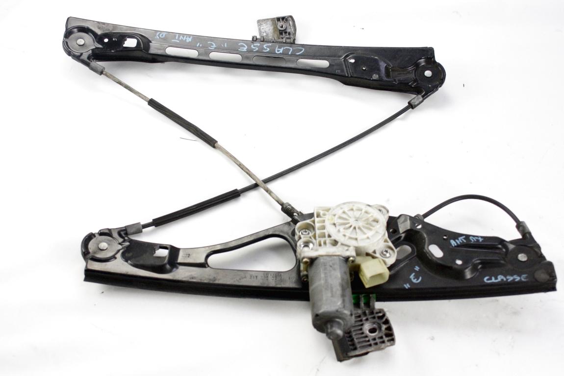 MEHANIZEM DVIGA SPREDNJIH STEKEL  OEM N. 18058 SISTEMA ALZACRISTALLO PORTA ANTERIORE ELETTR ORIGINAL REZERVNI DEL MERCEDES CLASSE E W211 S211 BER/SW (03/2002 - 05/2006) DIESEL LETNIK 2007