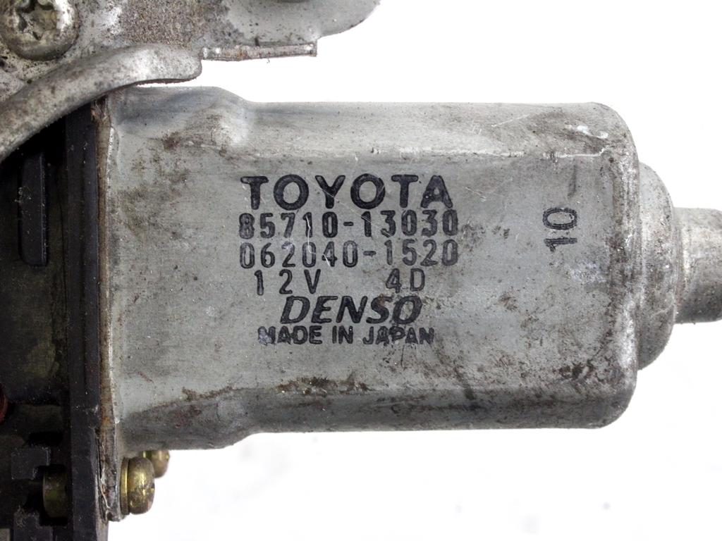 MEHANIZEM DVIGA SPREDNJIH STEKEL  OEM N. 16385 SISTEMA ALZACRISTALLO PORTA ANTERIORE ELETTR ORIGINAL REZERVNI DEL TOYOTA COROLLA VERSO E12 (2001 - 2004) DIESEL LETNIK 2002