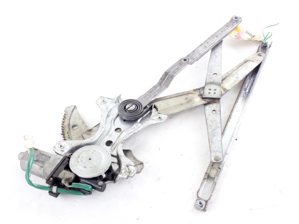 MEHANIZEM DVIGA SPREDNJIH STEKEL  OEM N. 14689 SISTEMA ALZACRISTALLO PORTA ANTERIORE ELETTR ORIGINAL REZERVNI DEL TOYOTA COROLLA E11 (1995 - 2002)BENZINA LETNIK 2001