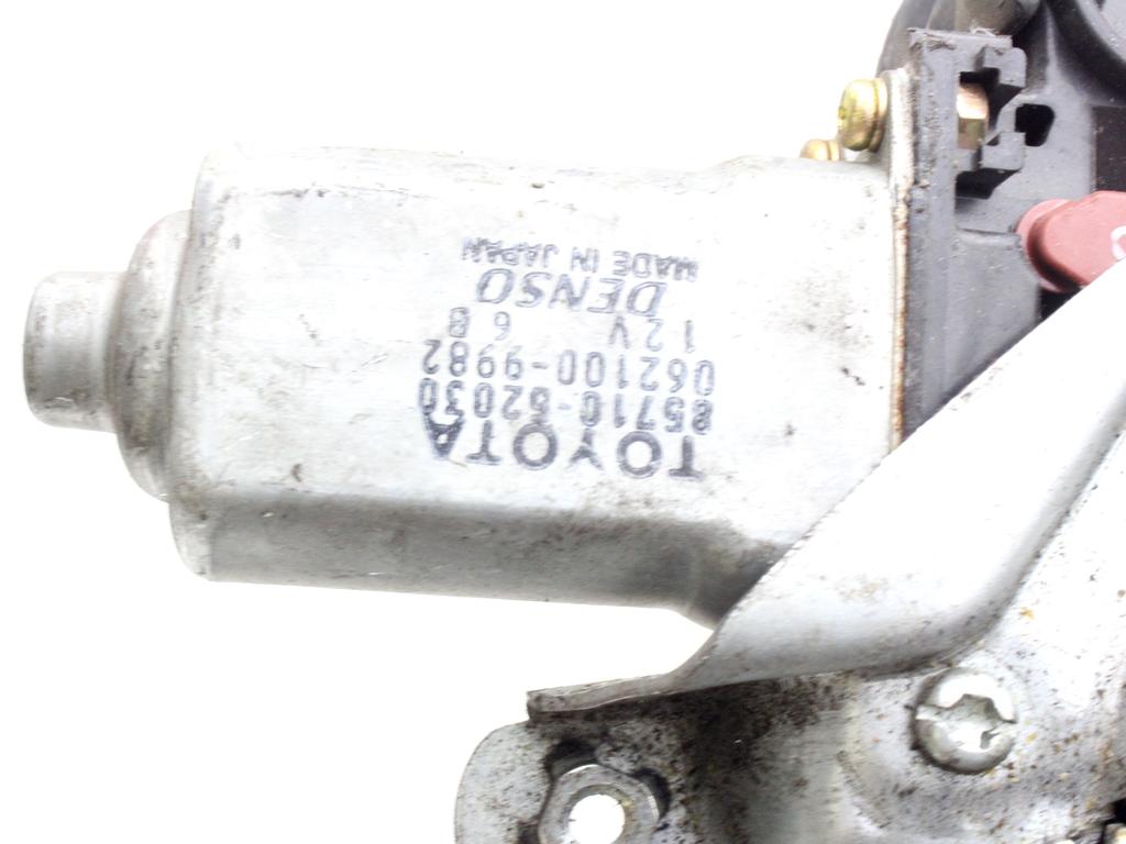 MEHANIZEM DVIGA SPREDNJIH STEKEL  OEM N. 10466 SISTEMA ALZACRISTALLO PORTA ANTERIORE ELETTR ORIGINAL REZERVNI DEL TOYOTA YARIS P1 MK1 (03/1999 - 03/2003) BENZINA LETNIK 2000